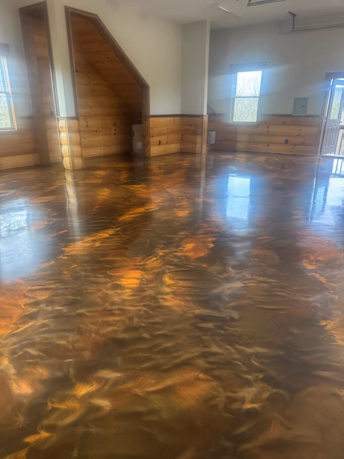 Atlanta metallic epoxy flooring