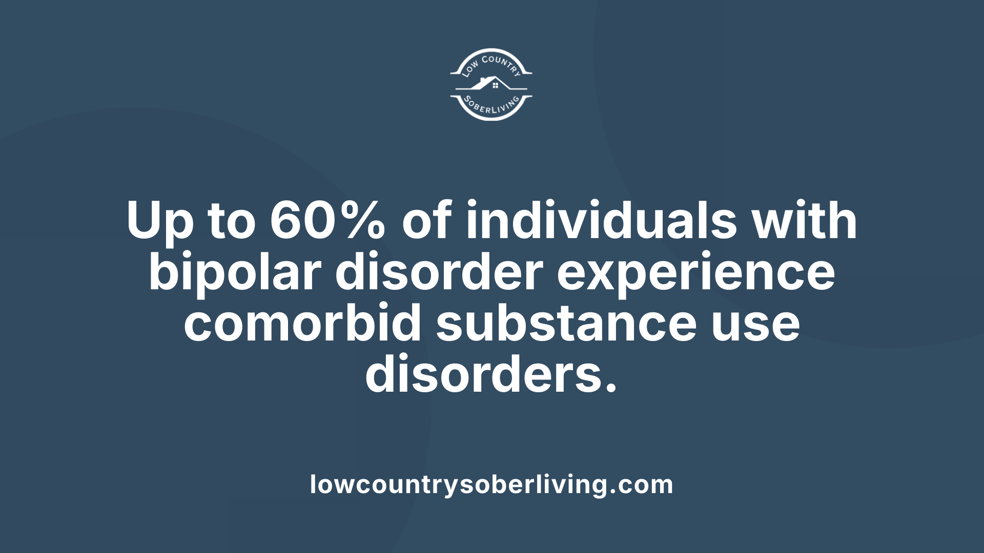 Up to 60% of individuals with bipolar disorder experience comorbid substance use disorders.
