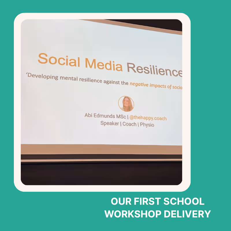 An image of a title slide of a training deck slide show titled Social Media Resilience. 