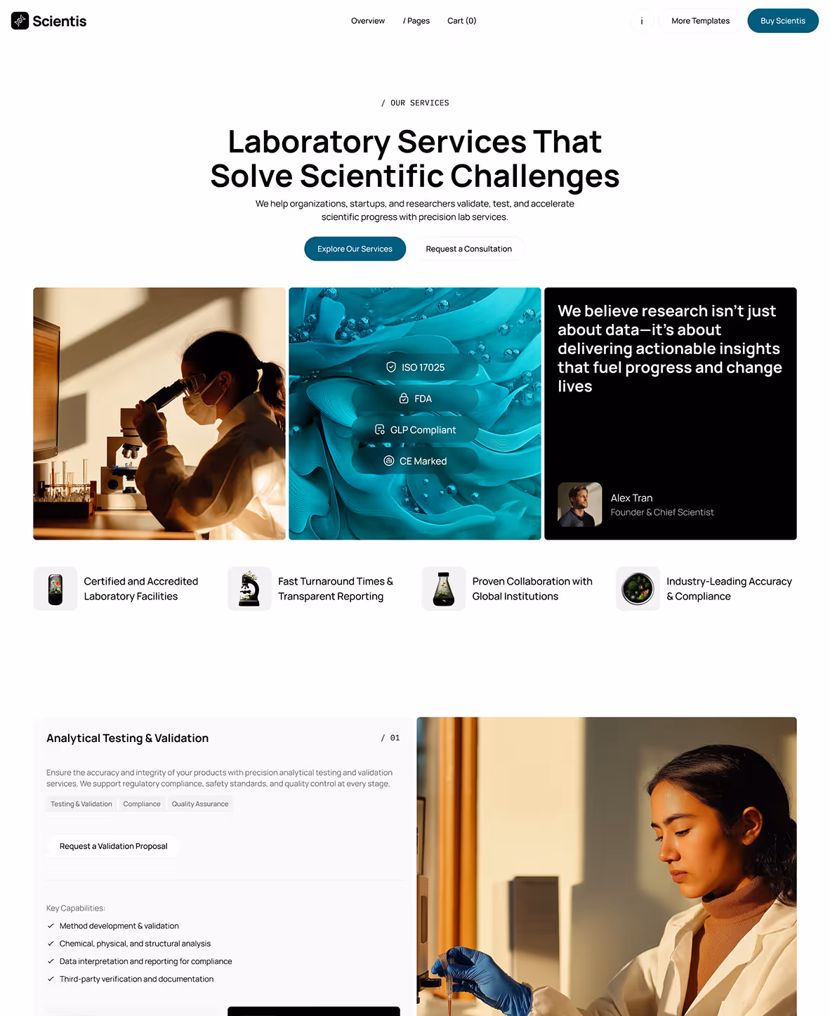 Laboratory & Research template