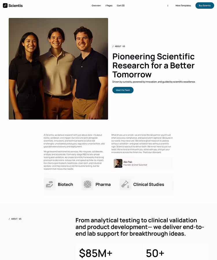 Biotech template pages4