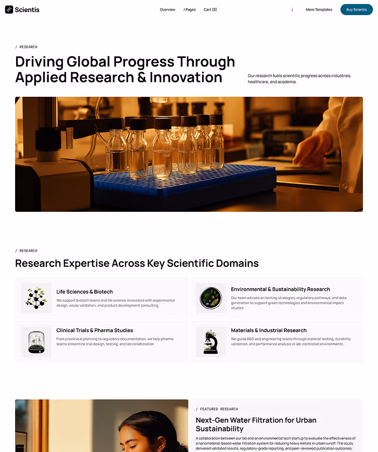 Laboratory & research template research1