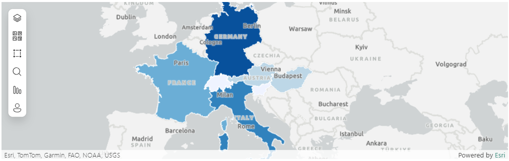 Cloropleth map.