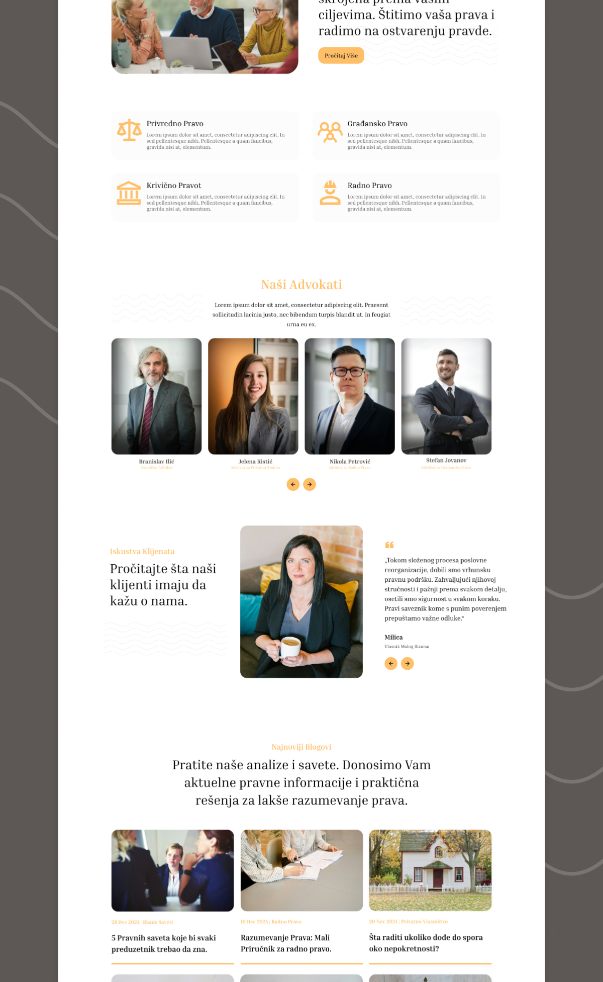 Scrolled website