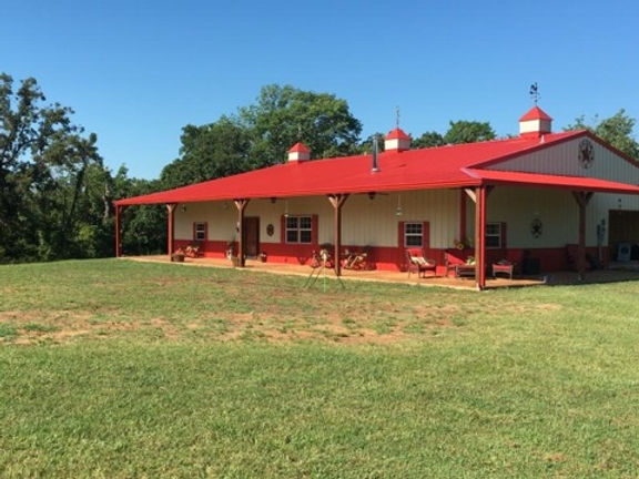 Indaco barn with built-in cupolas.