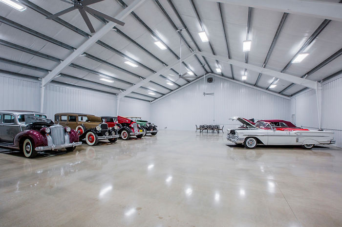 rigid frame building from the inside