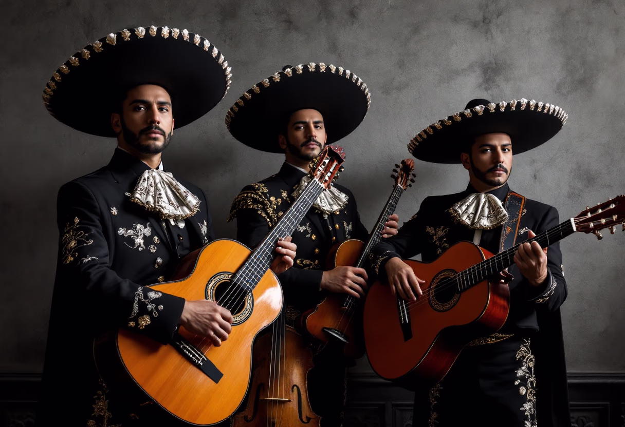 image of live mariachi band performance for a mexican restaurant