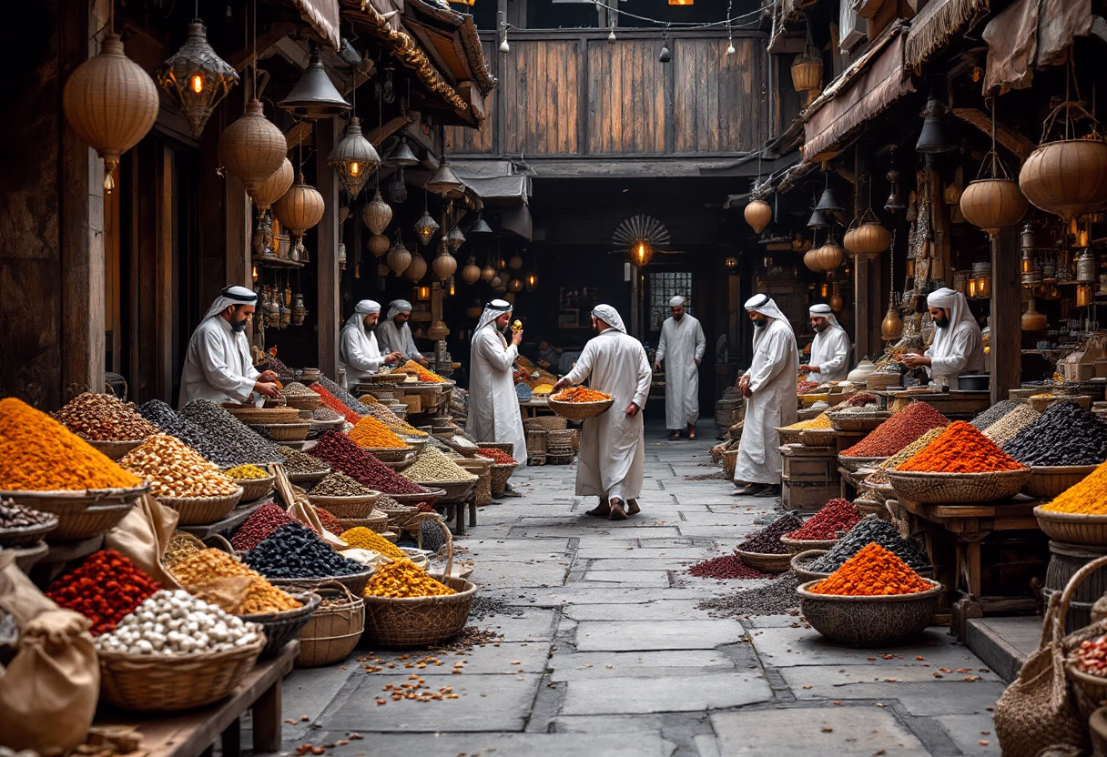 image of cultural explorations in a vibrant market