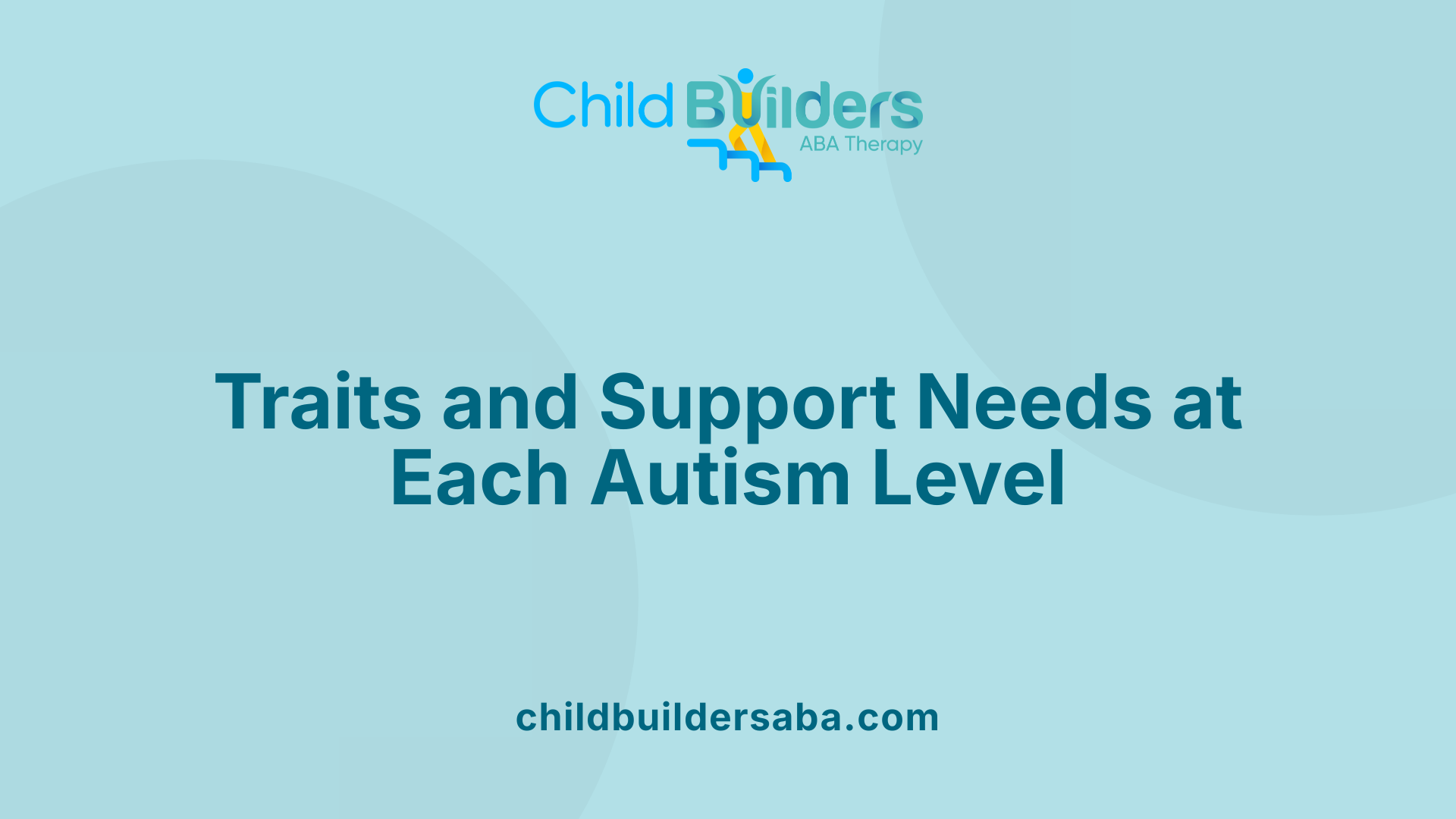 Traits and Support Needs at Each Autism Level