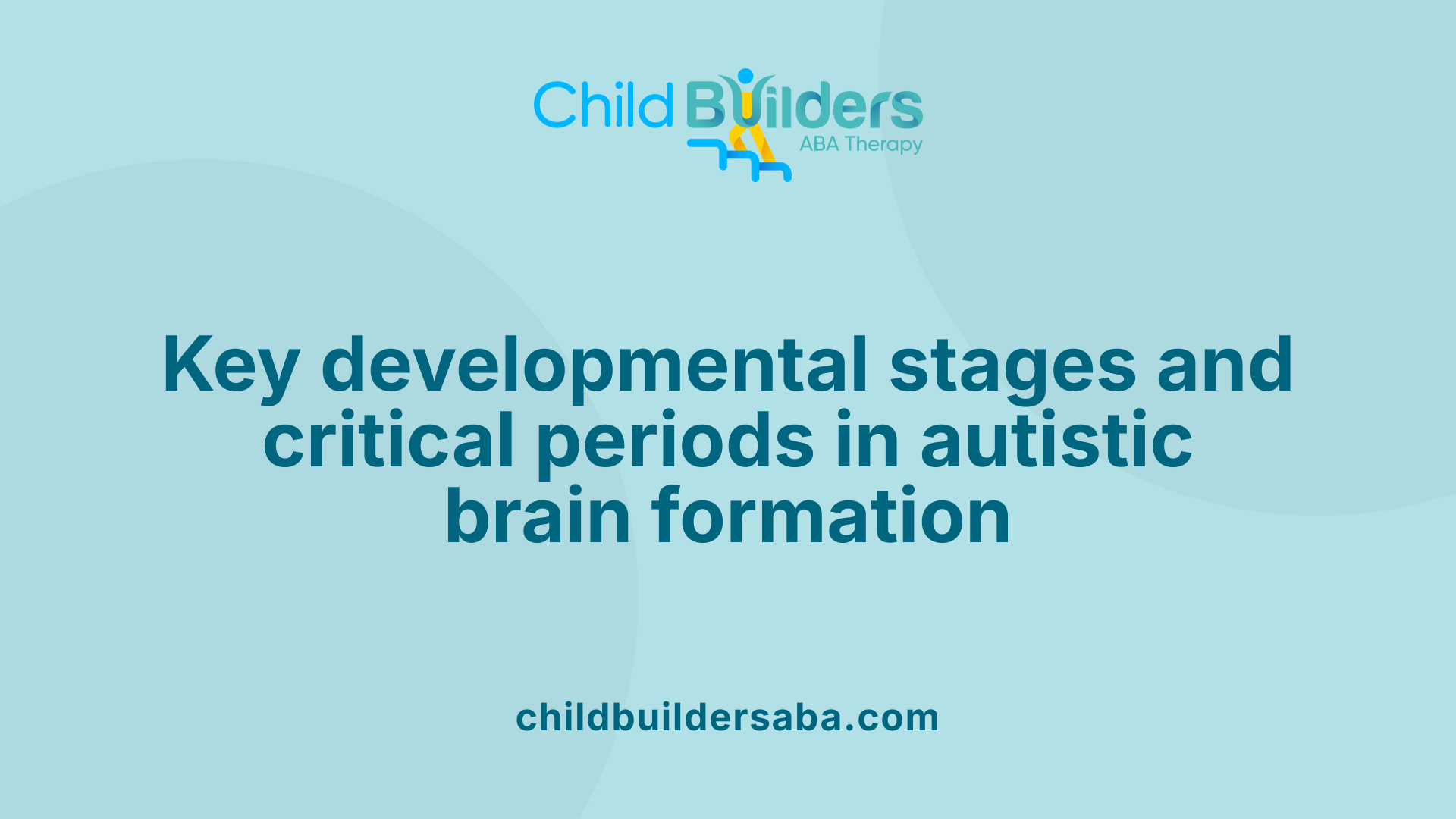 Key developmental stages and critical periods in autistic brain formation