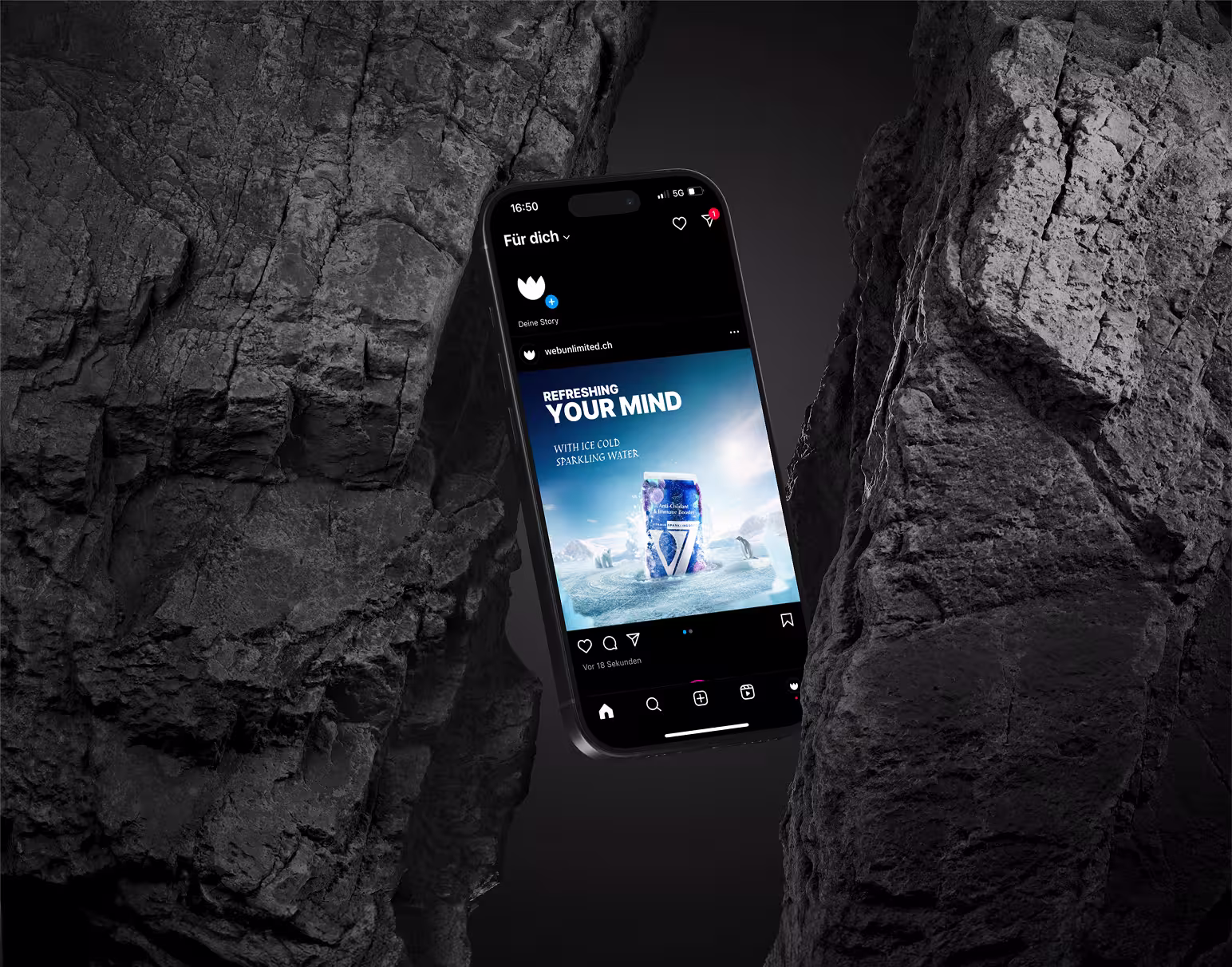 Smartphone Mockup: Cross-Channel Storytelling und Konzepte für die kanalübergreifende Social Media Positionierung