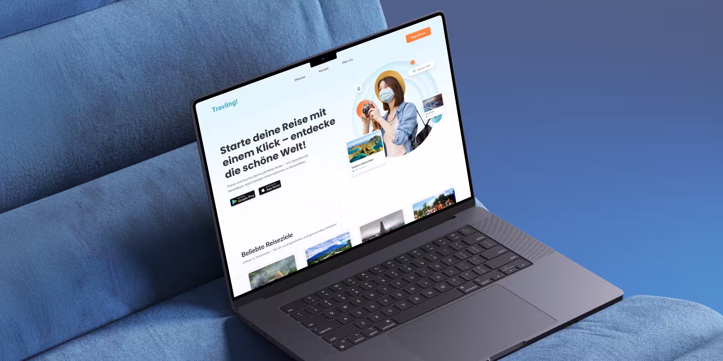 Laptop Mockup: Funktionales Website Design mit Fokus auf Conversion und Responsive Layouts