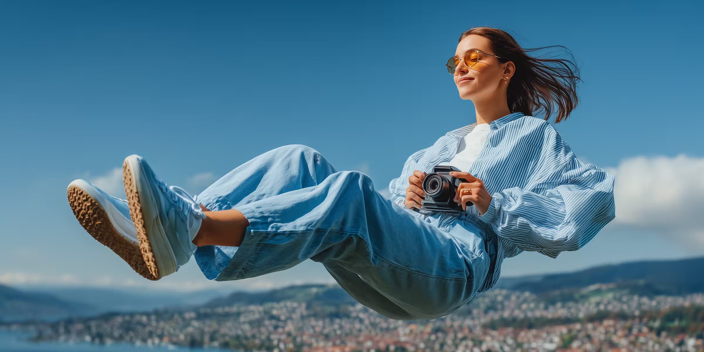 Expertin filmt über Zürich: Agile AI Video-Produktion ohne Studioaufwand