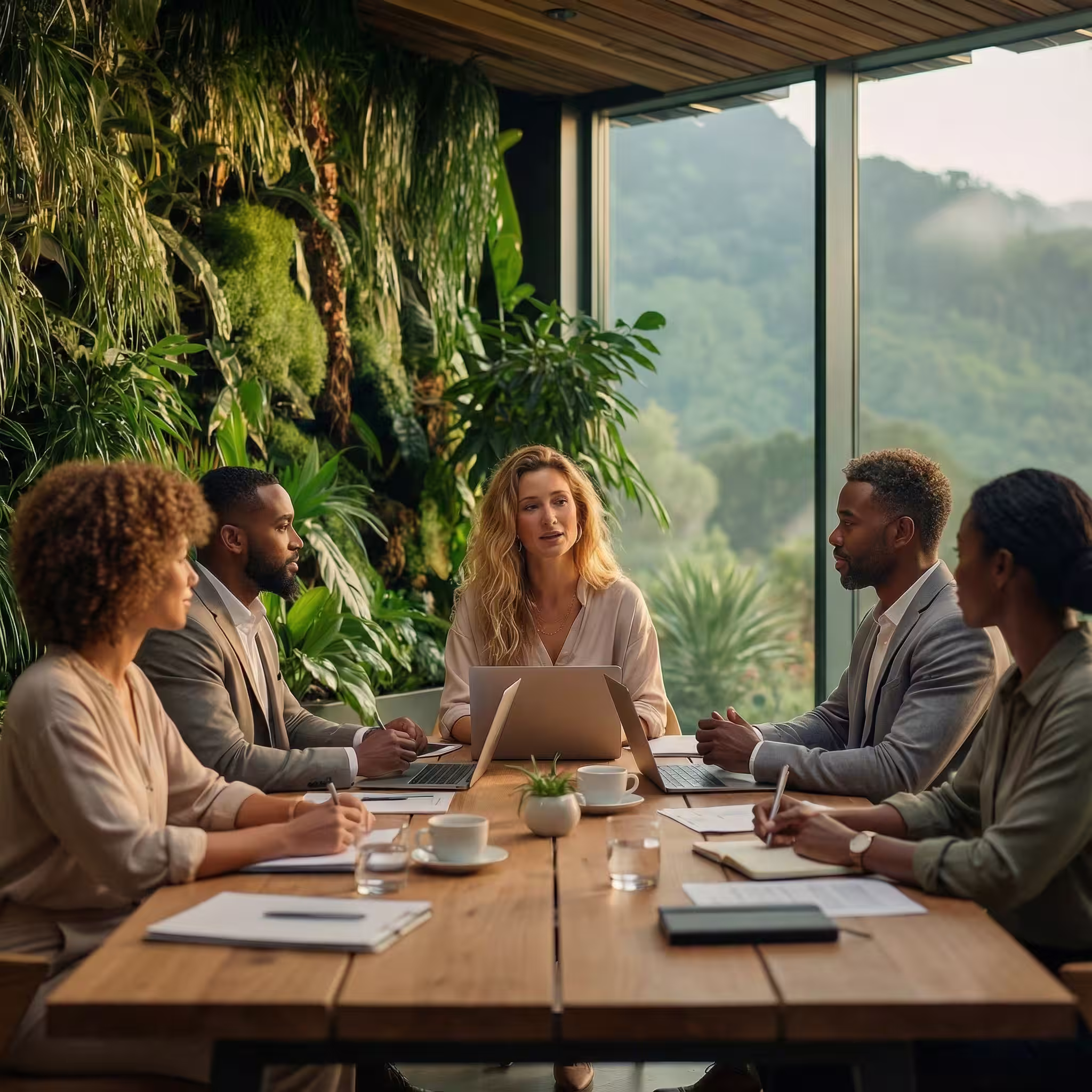 AI-Experten-Team in der Strategie-Session – Erstellung der Creative Performance Roadmap