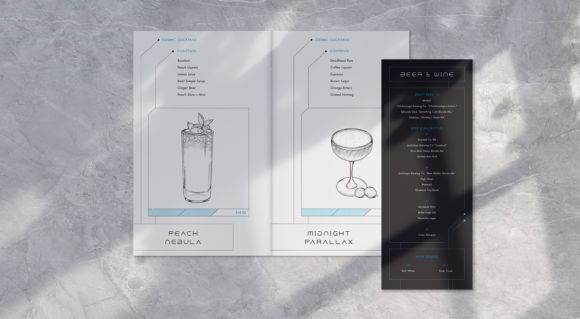 ATMOSPHERE Cocktail Menu