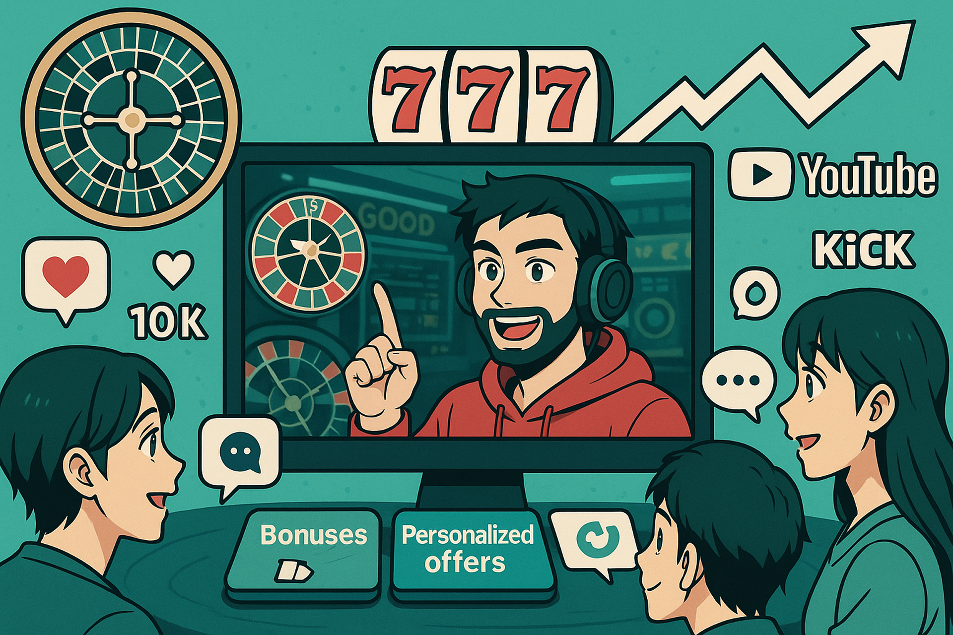 Visual of social engagement and rewards during a livestream