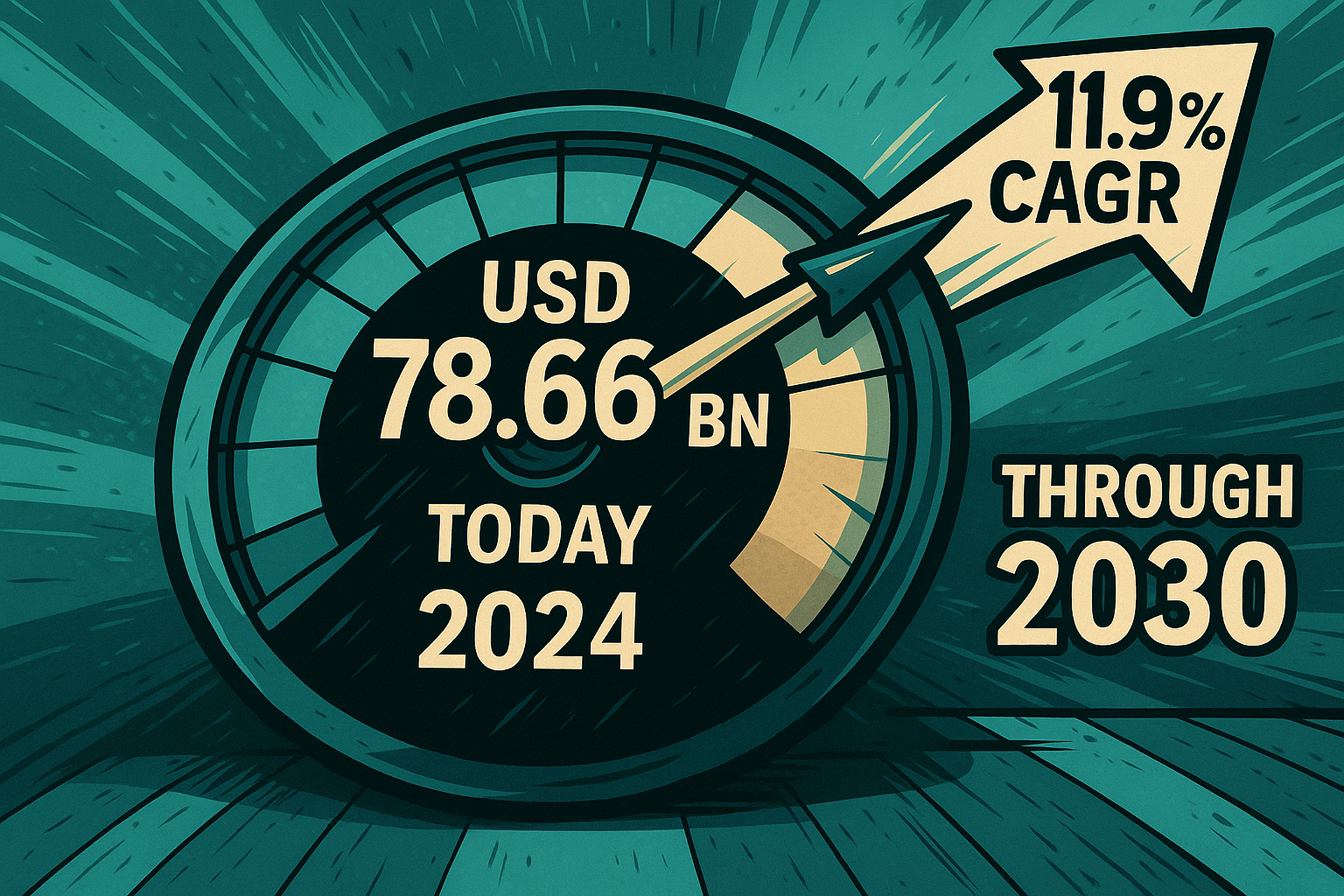 Illustration of online casino market expansion rate