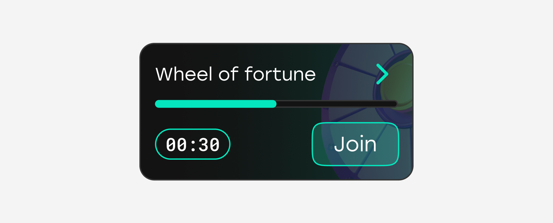 Join screen for Wheel of Fortune event