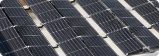 Photovoltaics on a flat roof