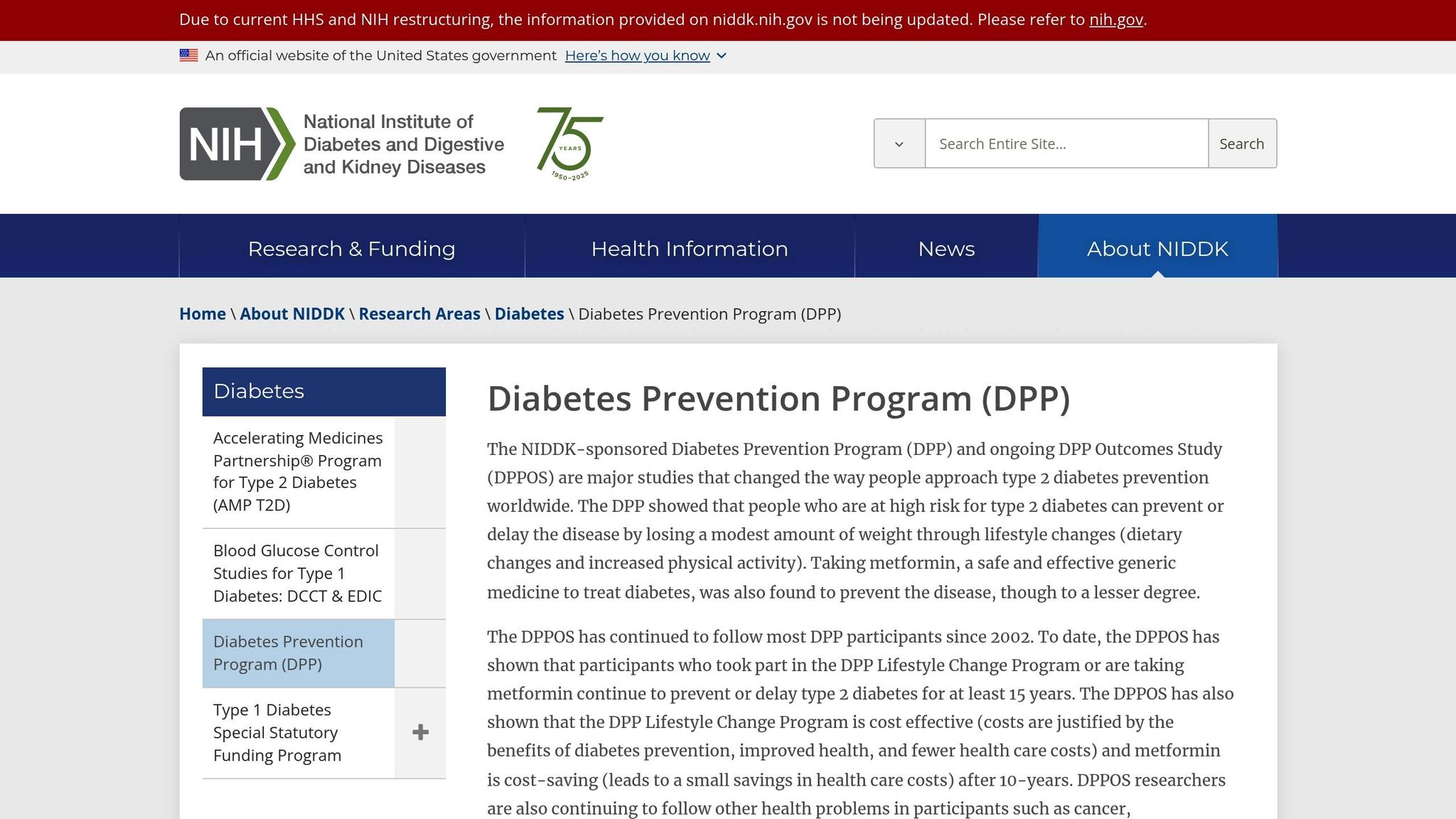 Diabetes Prevention Program
