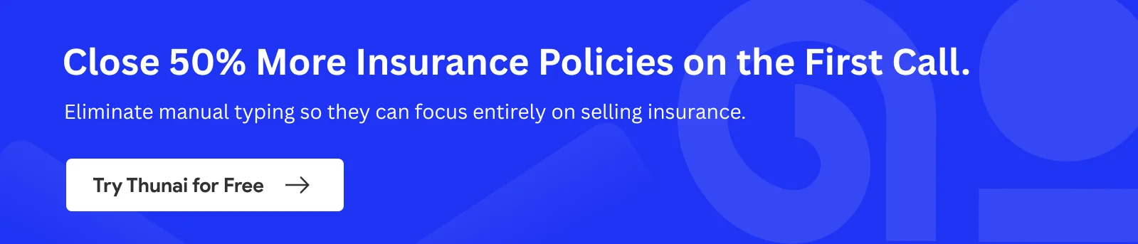 insurance ai agent CTA
