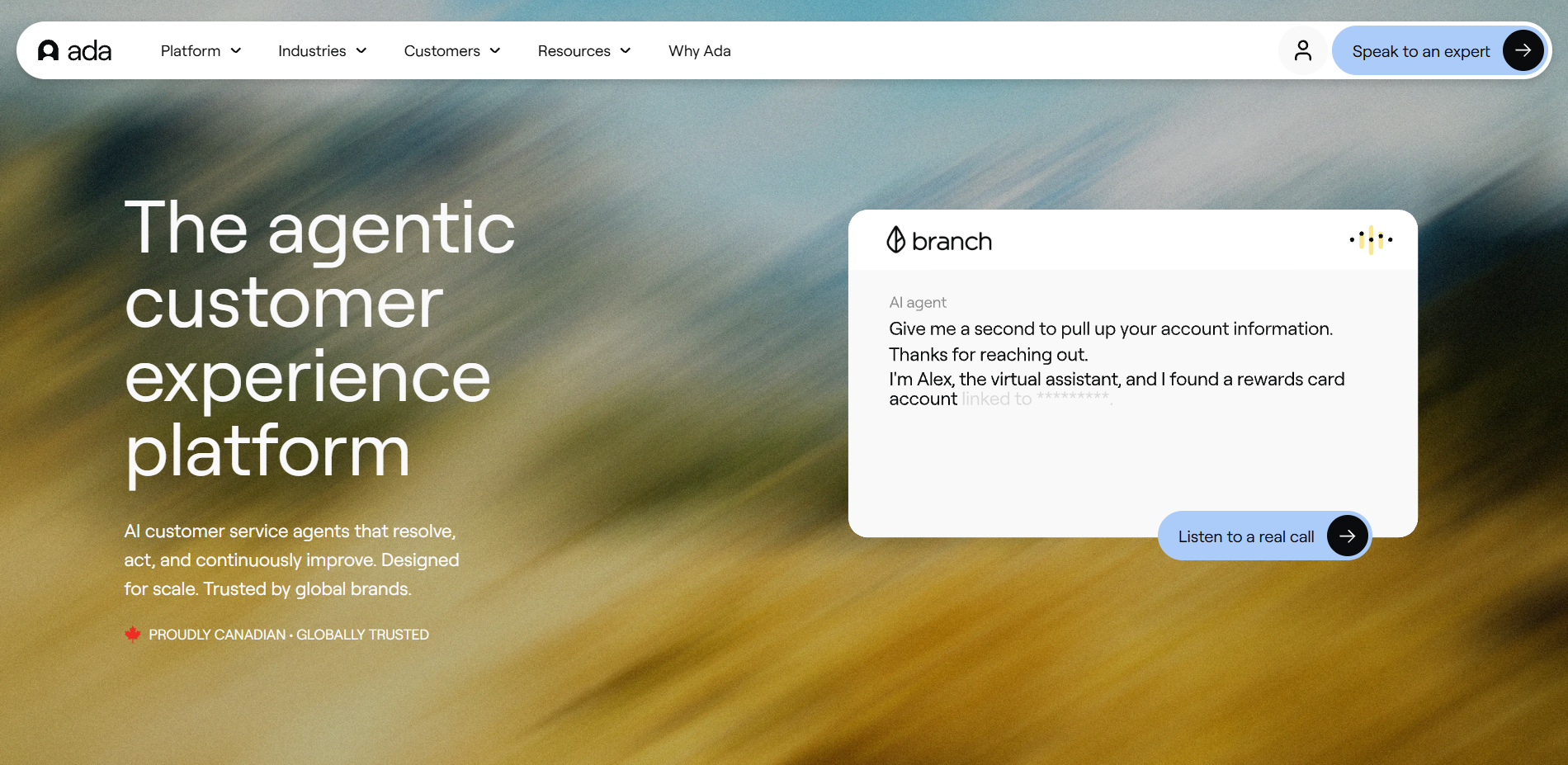 Ada homepage