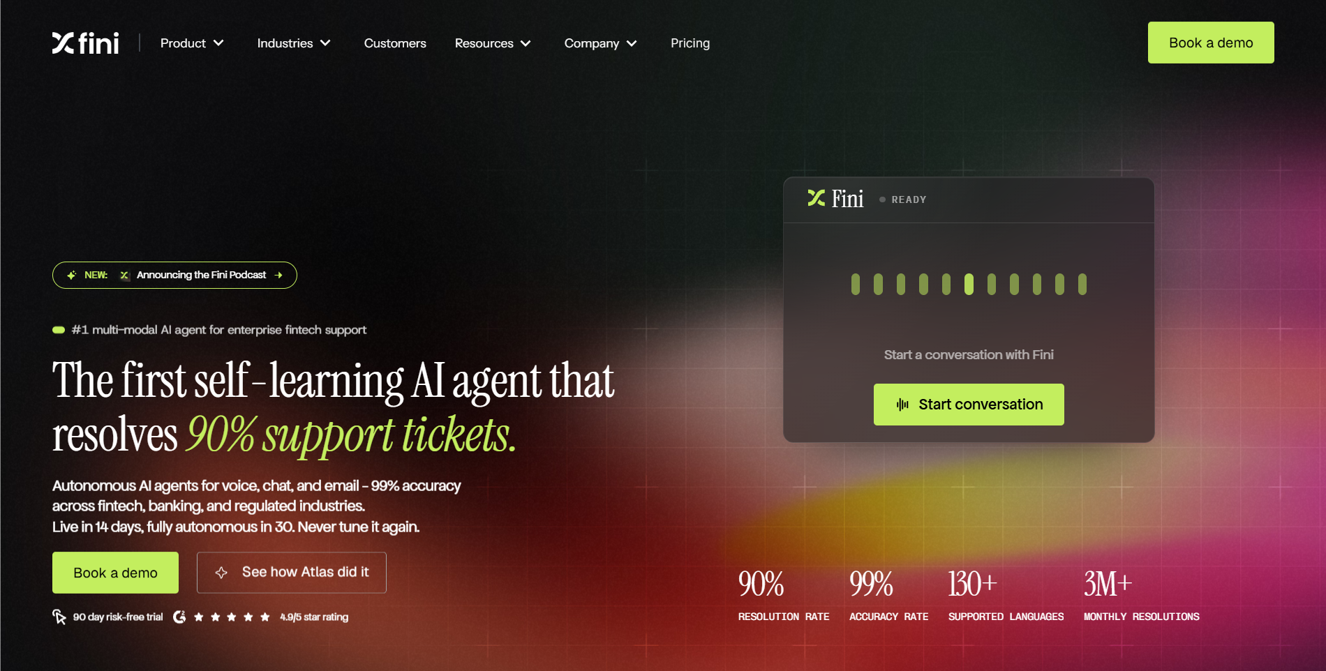 Fini homepage