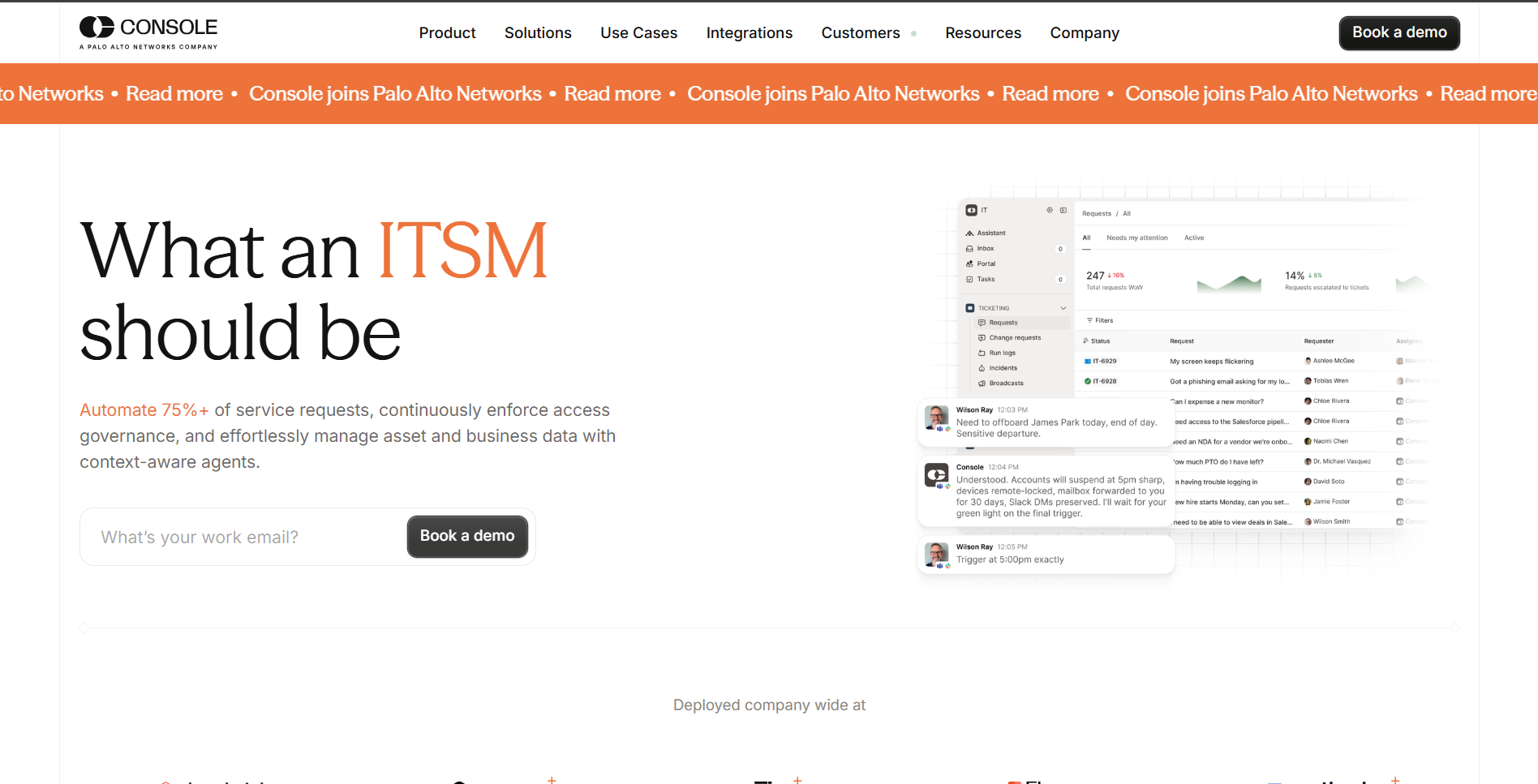 console-ai-native-itsm-platform