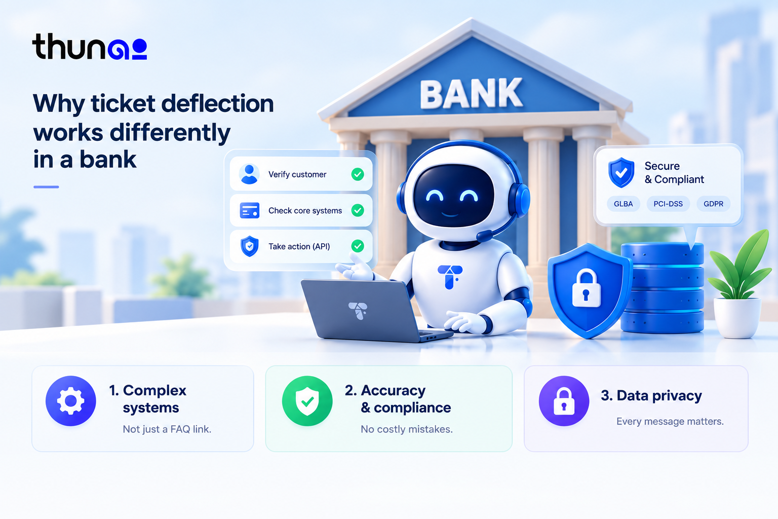 thunai-ai-banking-ticket-deflection-security-compliance