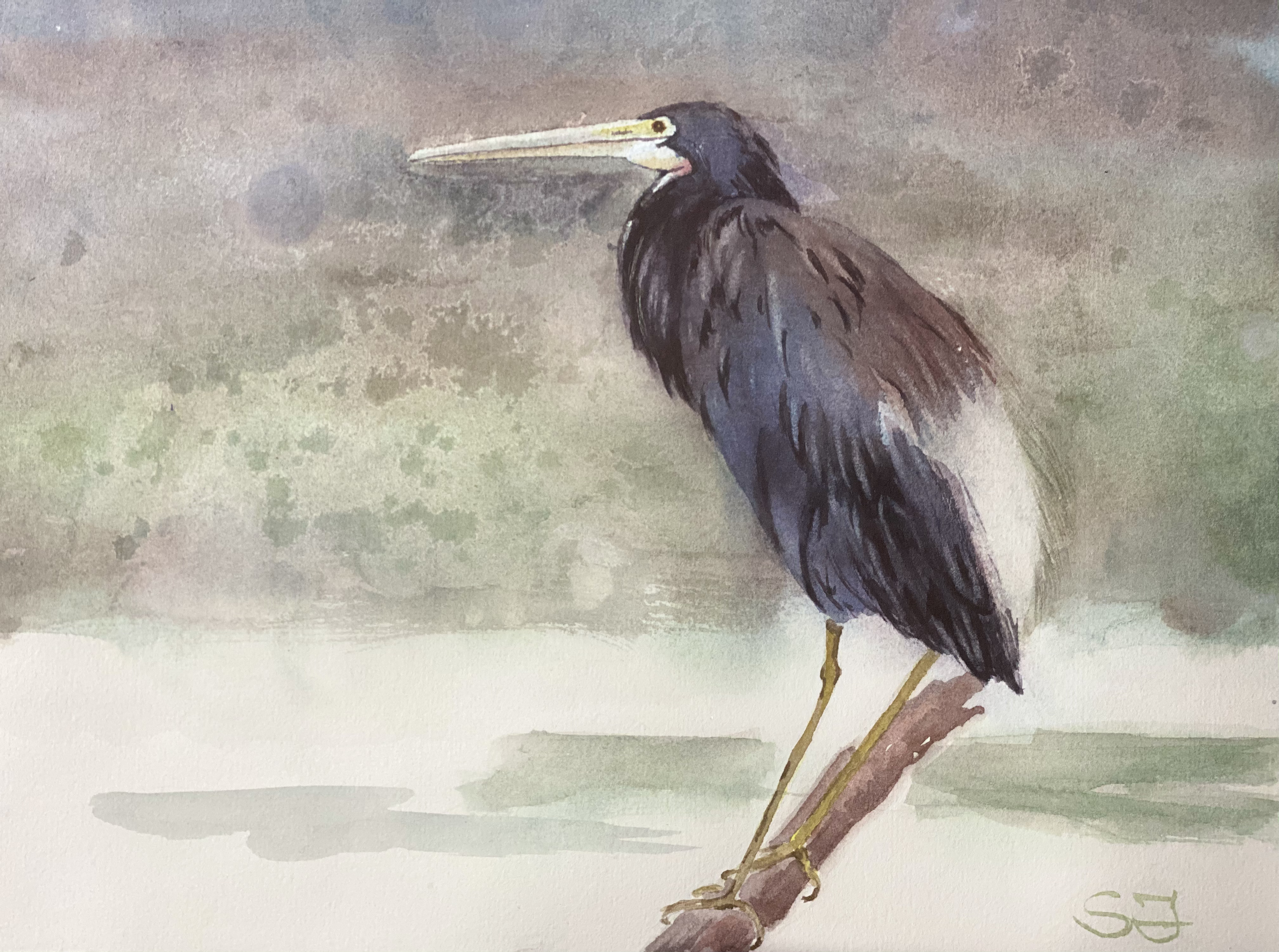 Mari-Alina Timoshchuk's art of a heron