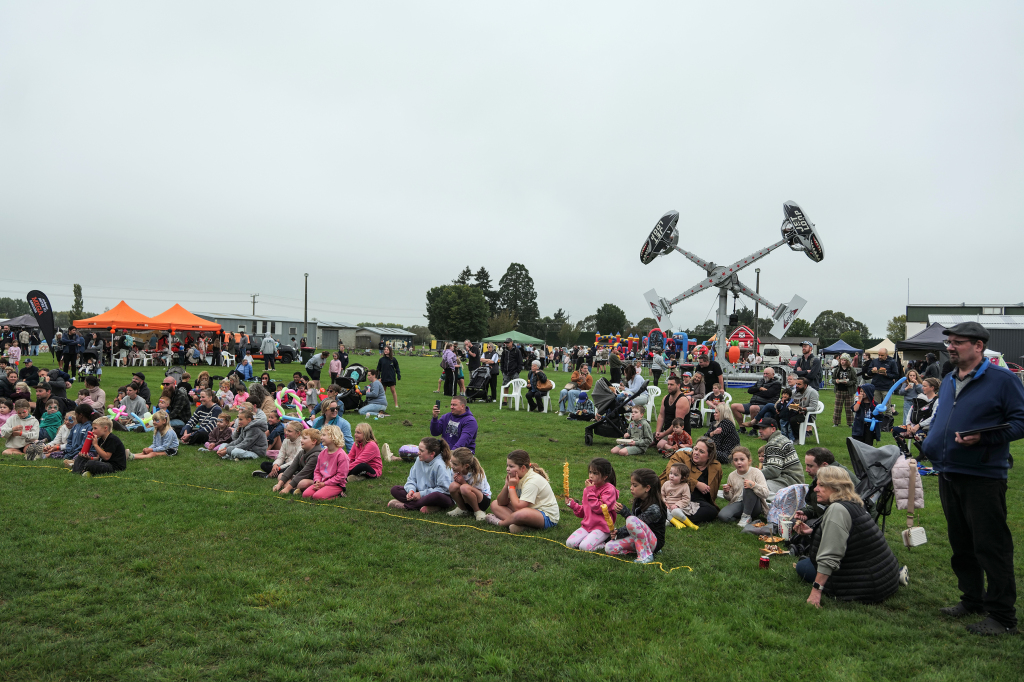 Community members enjoying a Rangiora Promotions event