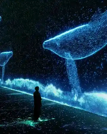 ONLY WHEN DARKNESS FALLS DOES THE SEA TRULY AWAKEN