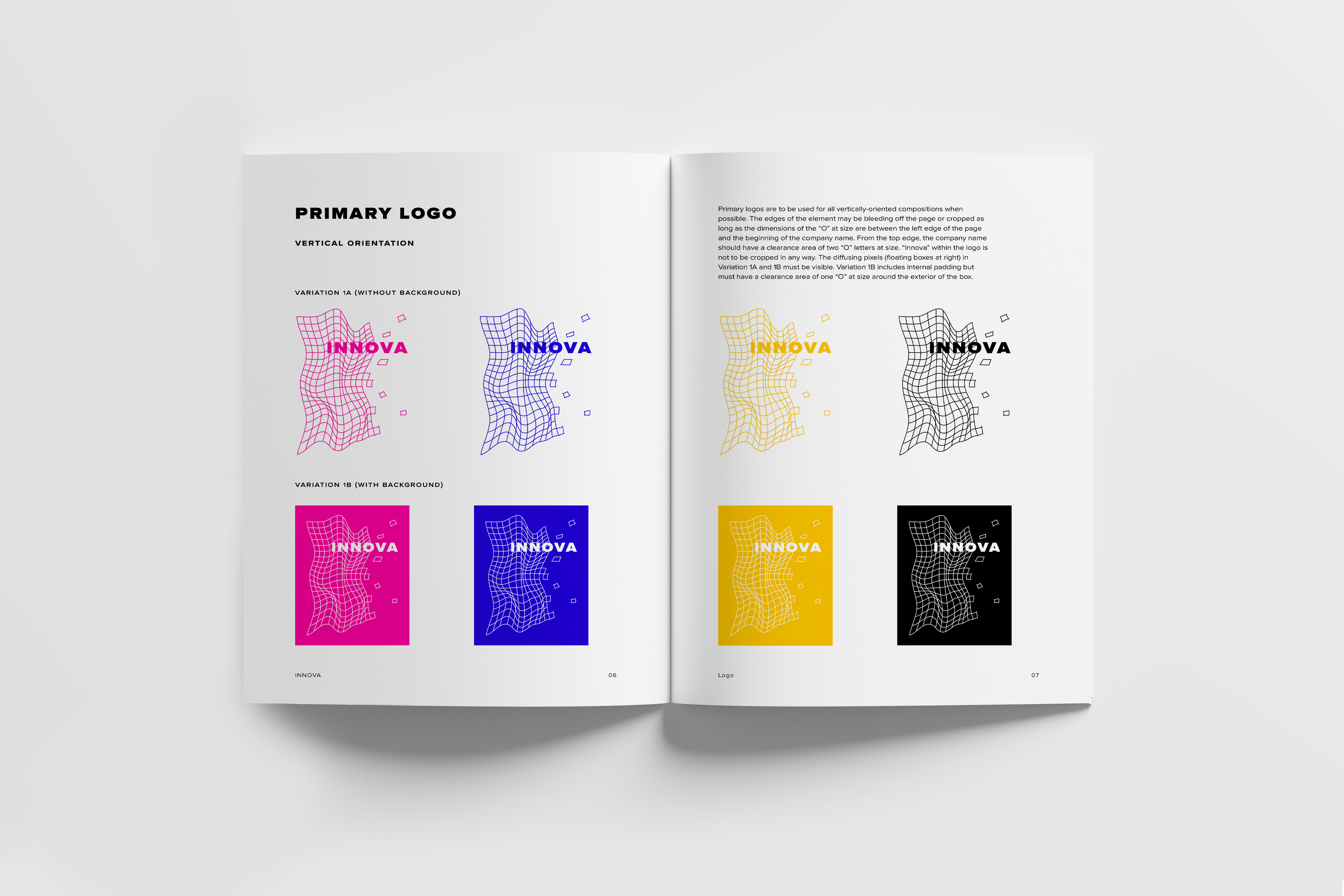 Innova style guide primary logo spread