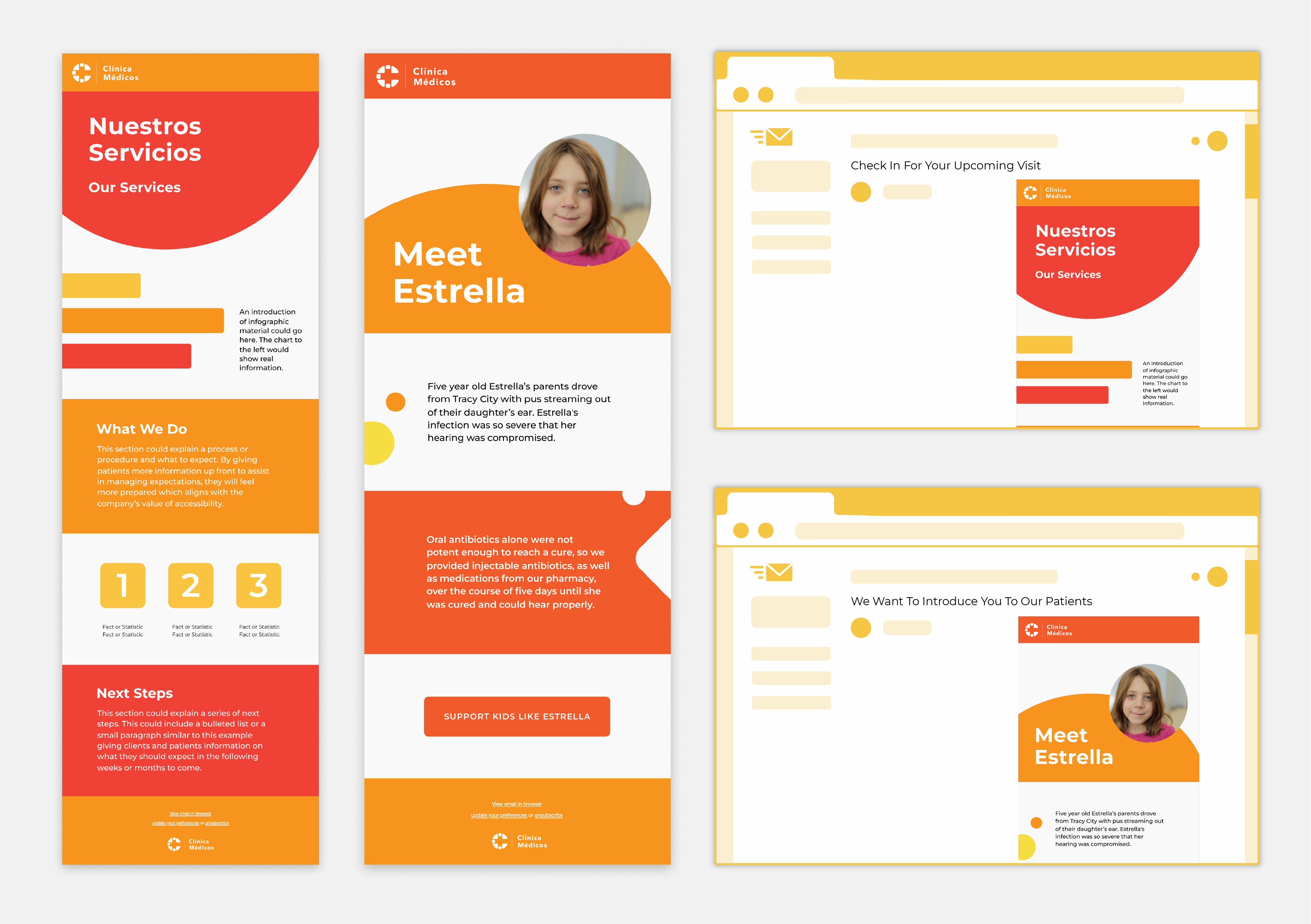 Clínica Médicos email templates