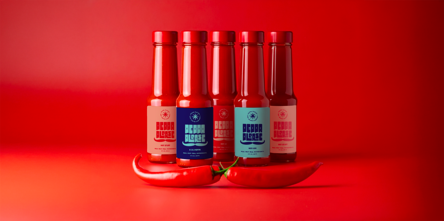 Peppa Please Hot Sauce Bottles