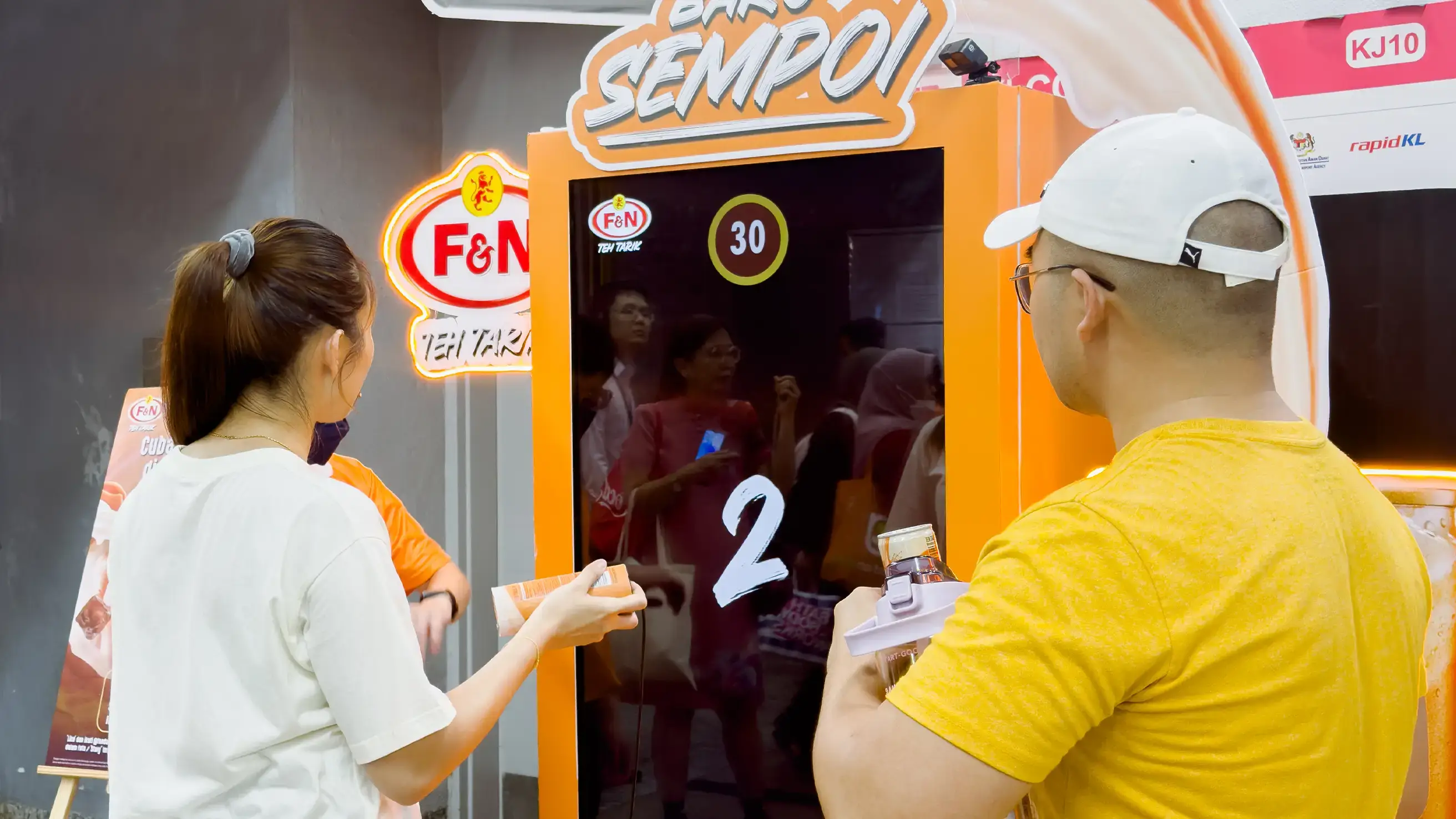 Mobile screens showing Leica custom interactive quiz interface, powered by Instamedia IMX Engine™ for brand activation events.