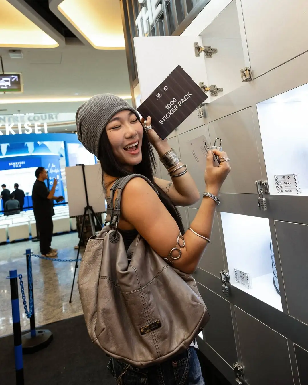 JD Sports x New Balance 1000 launch interactive locker quiz brand activation Malaysia retail technology