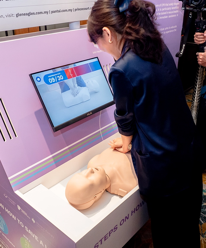 IHH Ready For You CPR training technology Malaysia medical education kiosk