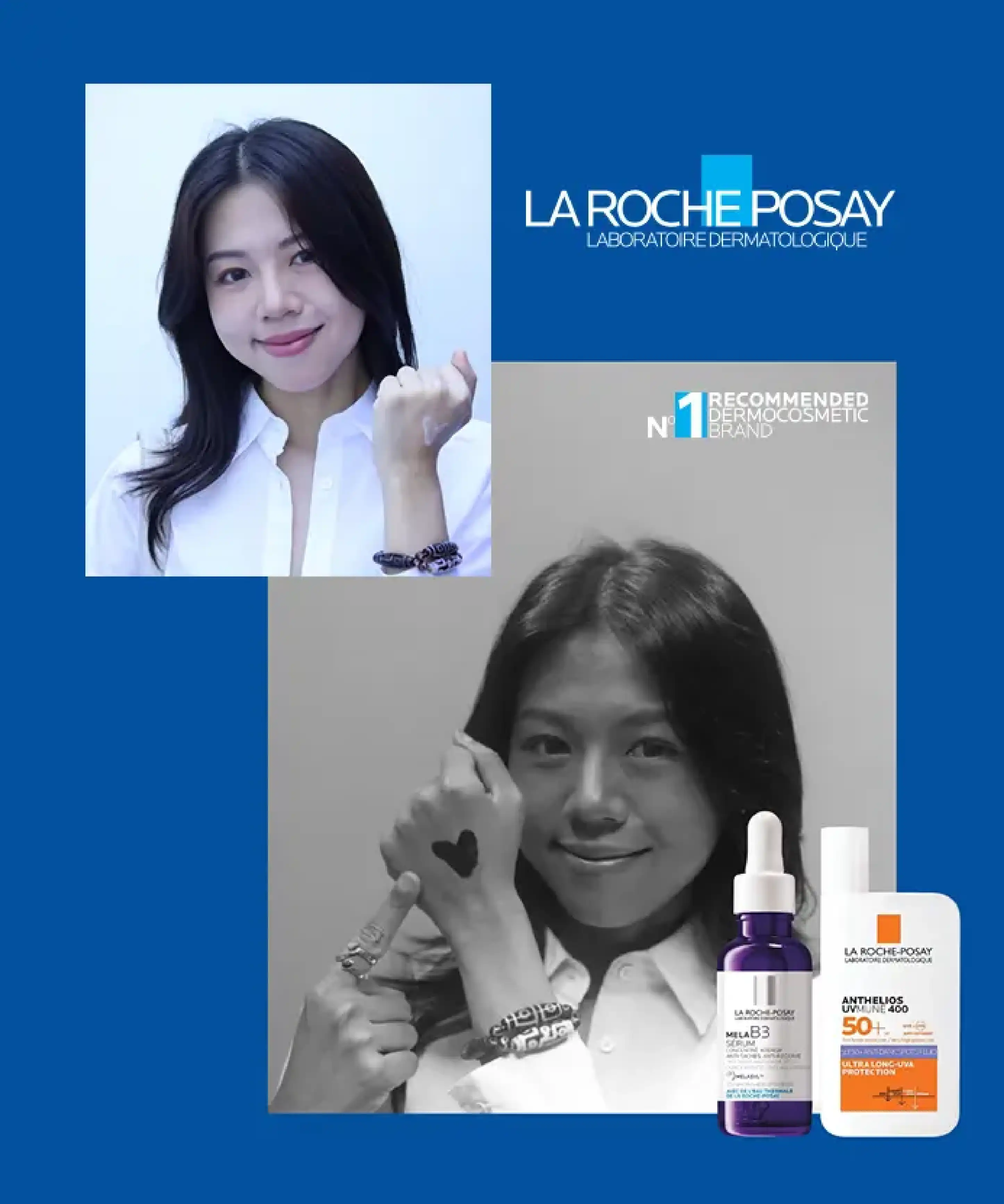 La Roche-Posay Anthelios UVMune 400 sunscreen UV protection visualization comparison normal vs UV camera Malaysia