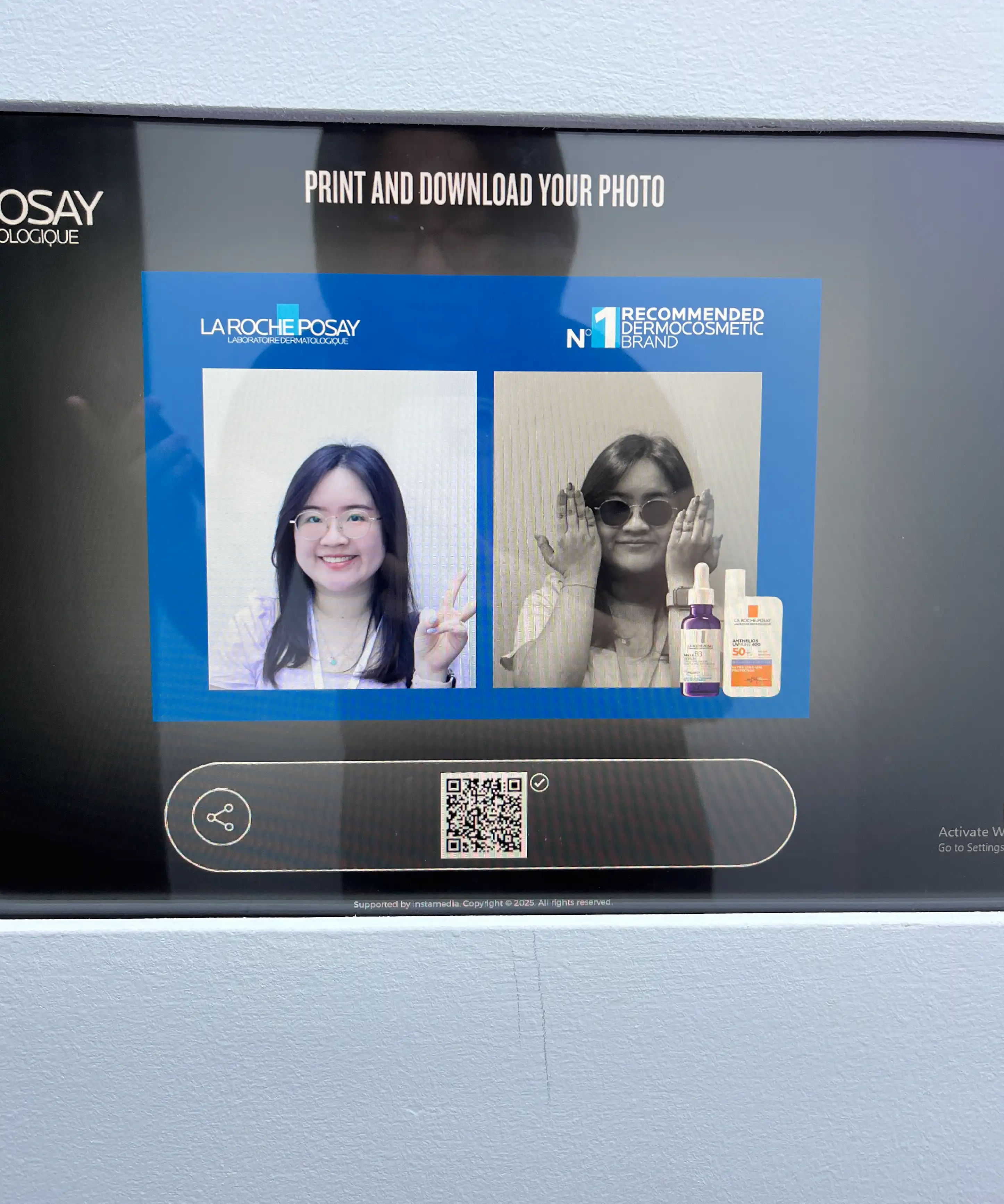 La Roche-Posay Anthelios UVMune 400 product demonstration with real-time UV protection visualization Malaysia