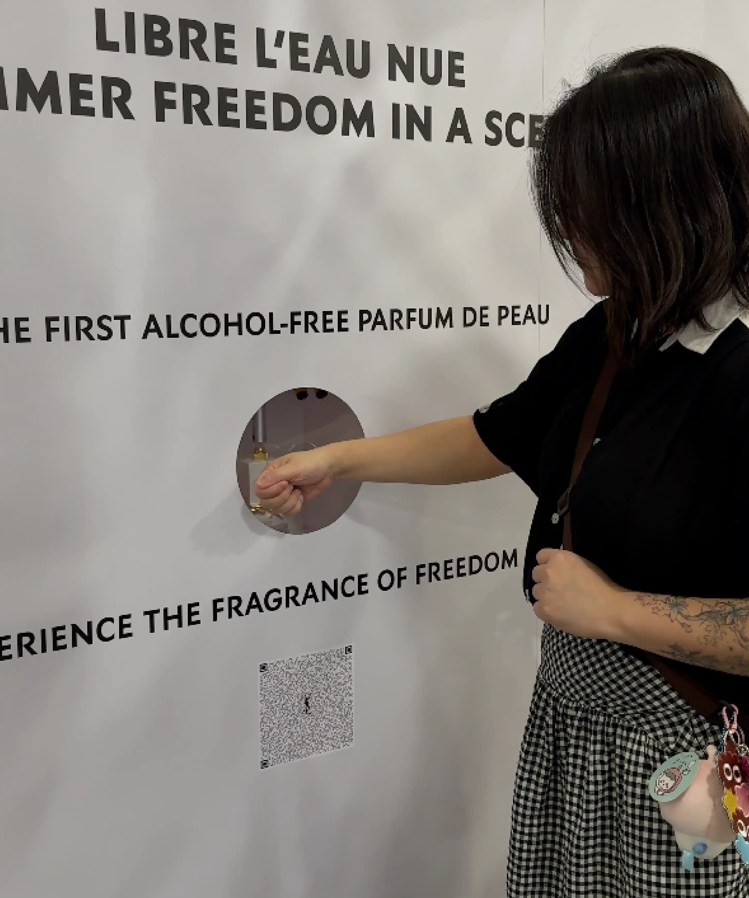 YSL LIBRE fragrance dispensing system custom installation KLCC Tunnel Malaysia automated scent technology