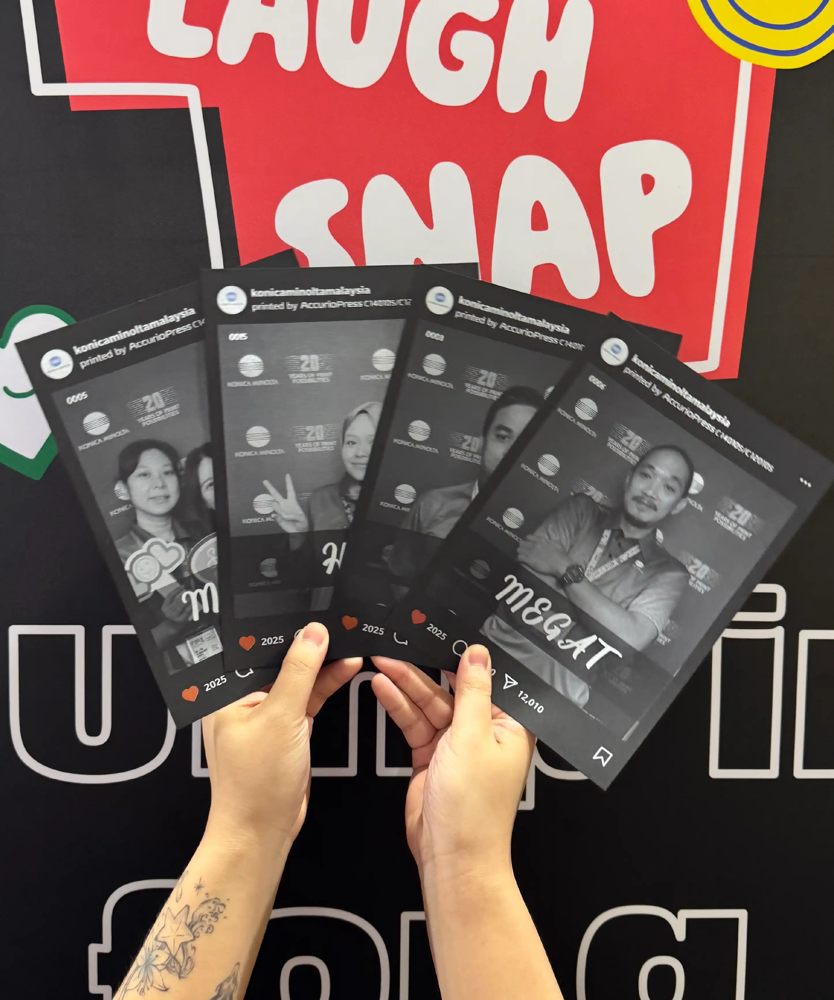 Konica Minolta Print Tech 2025 Monochrome Photobooth white-based ink Malaysia