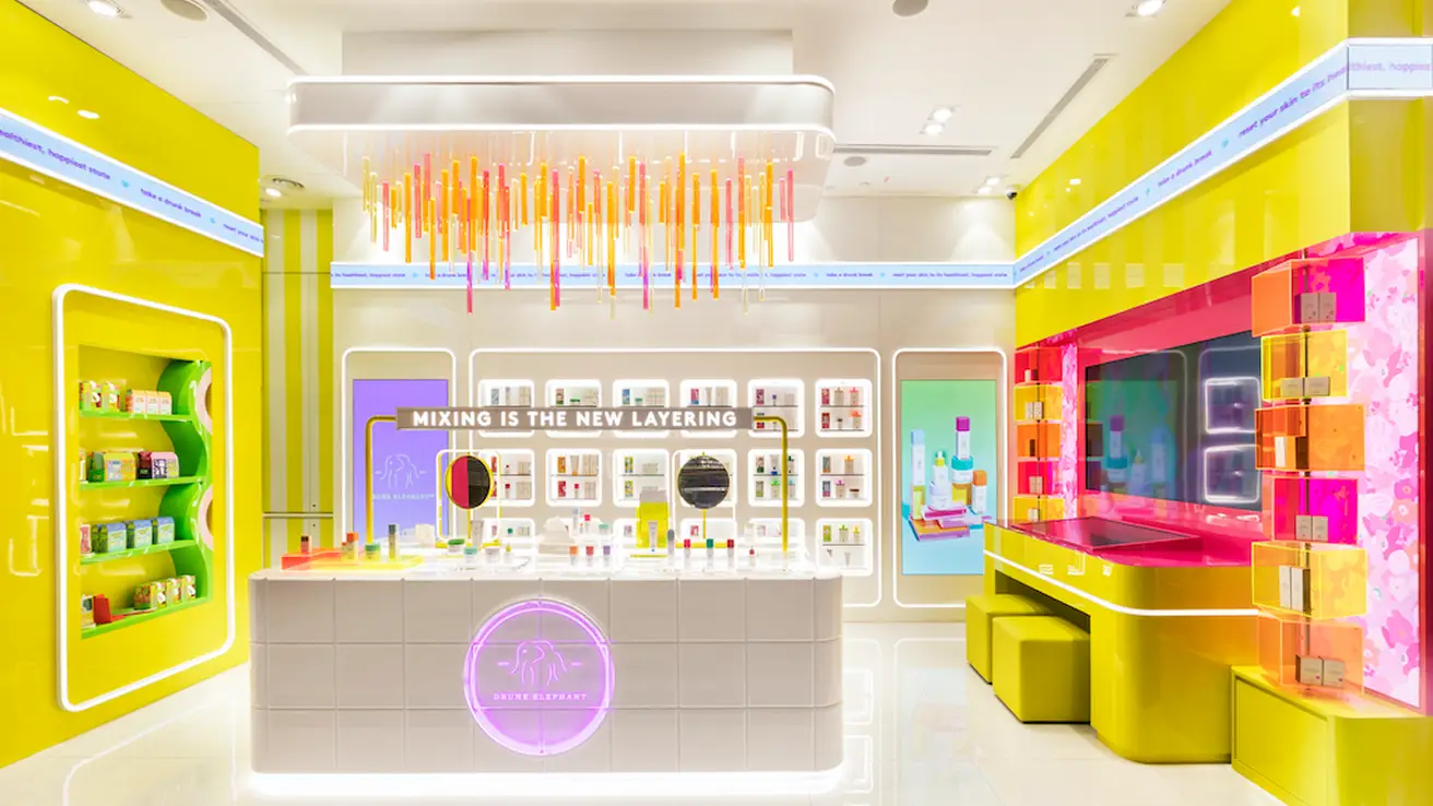 Drunk Elephant interactive skincare quiz kiosk Malaysia AI-powered product recommendations retail technology