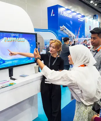 Wefic multiplayer game QR phone controller tap-to-fly interface Malaysia