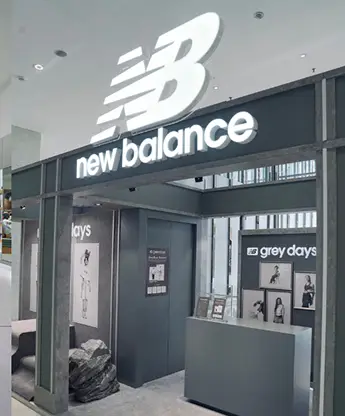 New Balance Grey Day AI photobooth guests posing Malaysia fashion activation