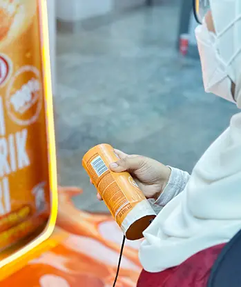 F&N Teh Tarik gamified vending machine participants shaking prop Malaysia