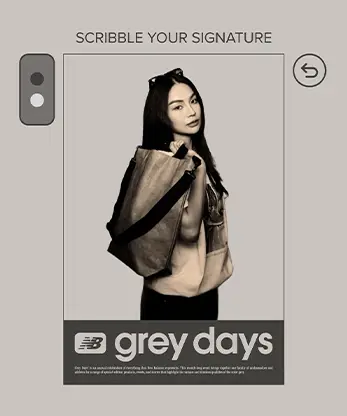 New Balance Grey Day guests with printed photos QR download Malaysia