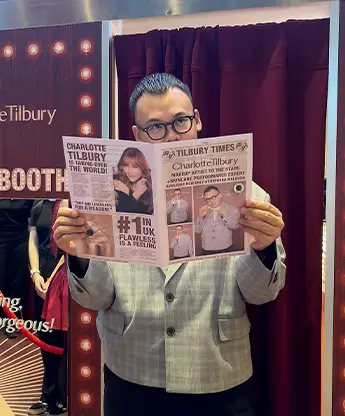 Charlotte Tilbury A3 newspaper print photo output glamour Malaysia