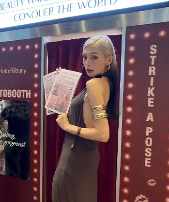 Charlotte Tilbury launch event photo booth overview luxury beauty Malaysia