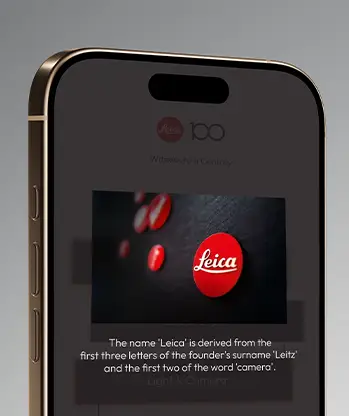 Leica quiz brand history content heritage storytelling Singapore